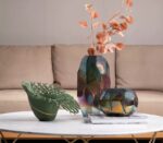 Woven-Effect Green Resin Decorative Tray - Image 2