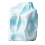 Aqua Wave Abstract Vase