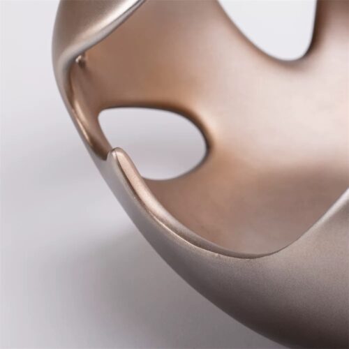 Metallic Abstract Resin Sculpture - Image 4