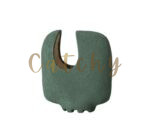 Double hole ornament &Curved flat vase Brown - Image 3