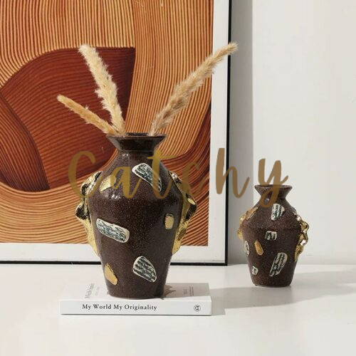 Wave Gold Ear Vase
