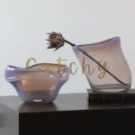 Glass Vase & Tray