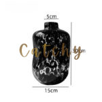 Organic Shape Marble-Effect Vases - Image 6