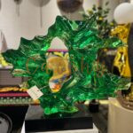 Abstract Crystal-Effect Sculpture