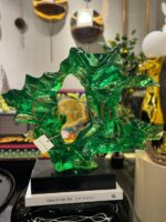 Abstract Crystal-Effect Sculpture