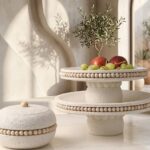 Beaded Ceramic Cake Stands
