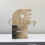 Modern Face Sculpture – Natural Stone Decor - Image 2