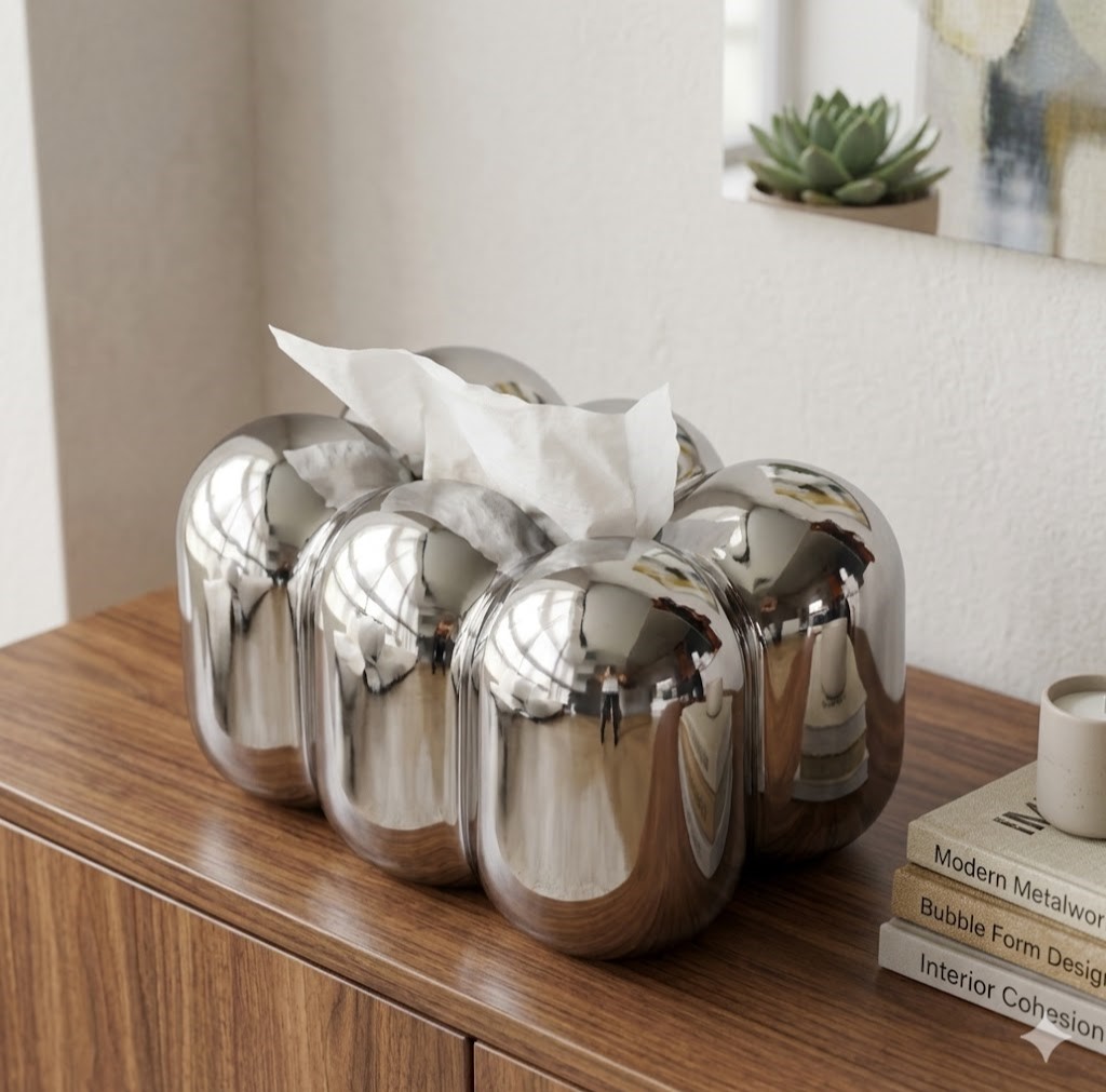 CA7164 Mirror Ball Tissue Box - Image 1