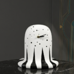 Abstract Striped Table Clock