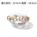 Abstract Painted Glass Vase - Image 7