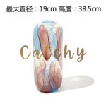 Abstract Painted Glass Vase - Image 5