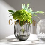 Ribbed Glass Vase - Image 2