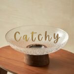 Glass Serving Bowl with Stand - Image 2