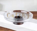 Glass Serving Bowl with Stand - Image 3