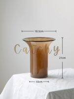 Nordic Colored Glass Vase - Image 4