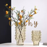 Bubble Textured Glass Vase