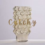 Bubble Textured Glass Vase - Image 3