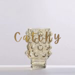 Bubble Textured Glass Vase - Image 4