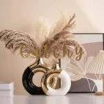 Luxury Ring Ceramic Vase