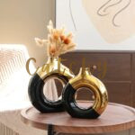 Luxury Ring Ceramic Vase - Image 2