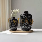 Organic Shape Marble-Effect Vases