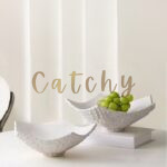 Wave-Shaped Decorative Bowl