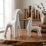 Ceramic Horse Duo Sculptures