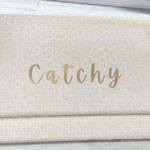 White Rectangle Tray with Gold Handles