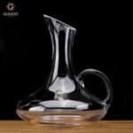 A clear glass storage