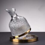 A clear glass storage