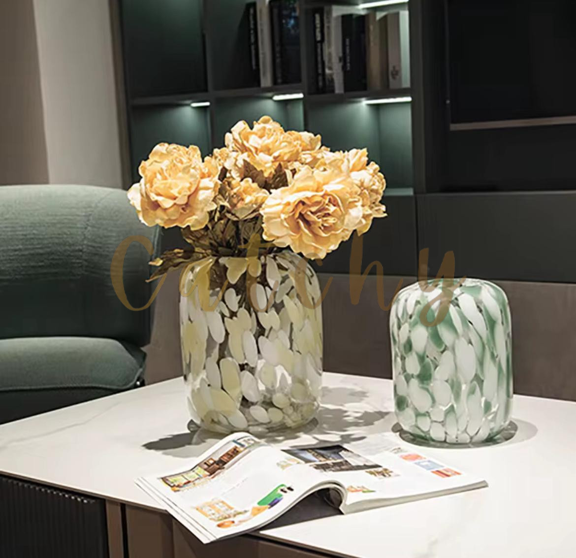 CA6047-CA6048 glass vase - Image 1