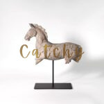 galloping flying horse ornament