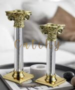 Aurelius Roman Column Candle Holder