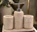 A minimalist bathroom accessories