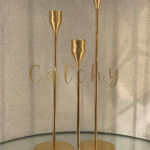 A luxurious gold candle