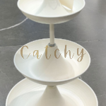 An elegant three-tier serving