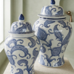 A luxurious glass vase