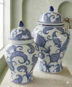 A luxurious glass vase