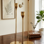 A luxurious gold candle