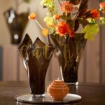 Amber Crown Vase Set - Image 2