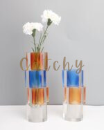 Modern Crystal Nugget Vase, Contemporary Table Setting Centrepieces - Image 3