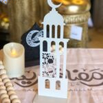 A minimalist Ramadan decorative