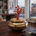 Crimson Tree Trunk Vase