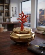 Crimson Tree Trunk Vase