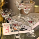 A stylish decorative glass