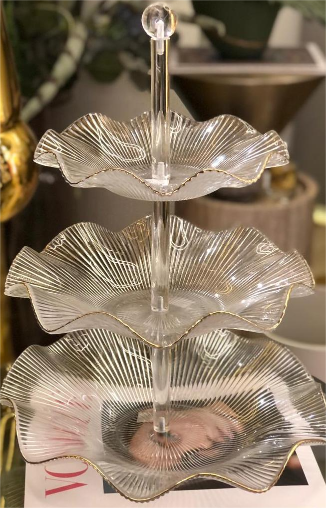 5c7023a5-138f-41ad-81b8-d64abf5e75e6 Tier Glass Serving Stand - Image 1